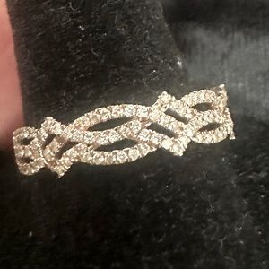 1/3 Carat Diamond Ring - 10K Rose Gold - Size 7